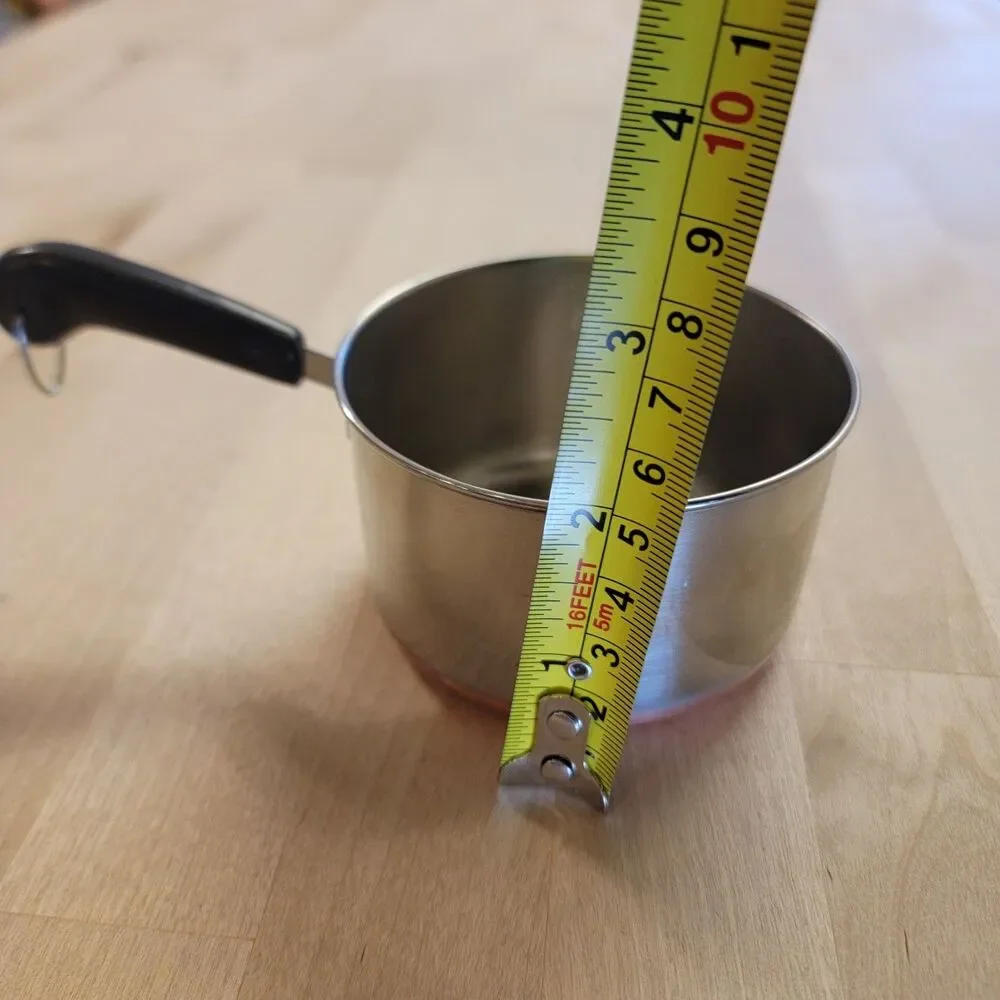 Vintage Revere Ware 1801 Copper Bottom Measuring 1 Cup w/ Marks 